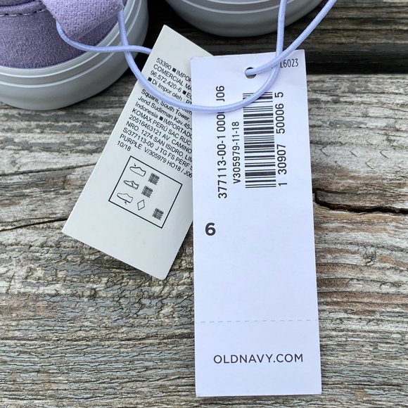 Old Navy Royal Purple Perforated Faux-Suede Slip-Ons For Toddler Girls - Picture 9 of 10